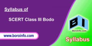 Class 3 Bodo Syllabus